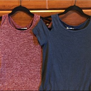 Two Hollister Cold Shoulder Tops